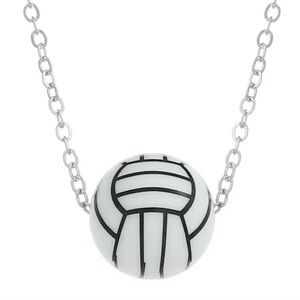 Volleyball Necklace Pendant Sports mom jewelry silicone Gift team girl’s women’s